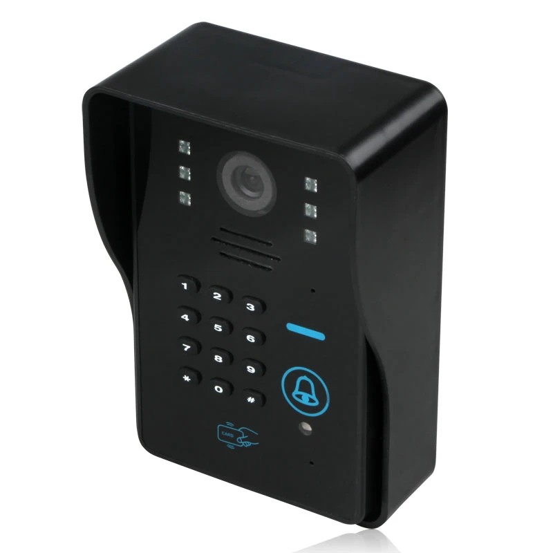 SmartYIBA видео дверной звонок 7 "цветной сенсорный экран Запись DVR видео домофон Rfid карты пароль доступ удаленный разблокировка
