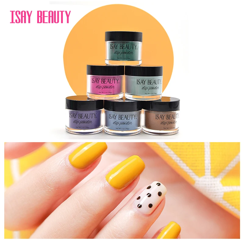 

ISAYBEAUTY acrylic nail powder 28gram new arrival Easier and faster to apply nail dipping system DIY nail art(S001-S020)