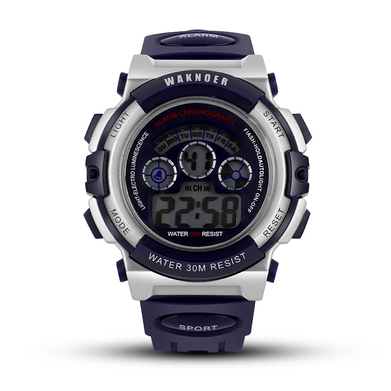 

WAKNOER Digital Wrist Watch Men Watch Waterproof Sport Watches Fashion LED Men's Watch Clock reloj hombre erkek kol saati