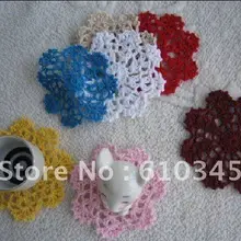 10 см 20 шт/партия хлопок Красочные ручное вязание крючком Doily подстаканник, подстаканник, coaster CD035 кроше аппликация