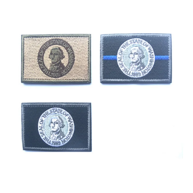 Embroidery Patches Magic Stickers Loops And Hook Halloween Washington