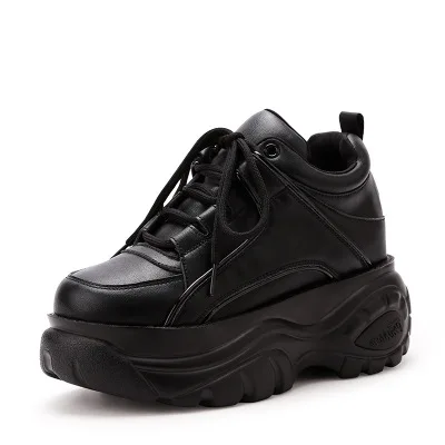 

New Super fire fashion retro high-top Height increasing women's boots autumn winter thick-soled sell well casual women shoes