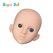 1 шт., 3D, настоящие глаза, пластик, сделай сам, кукла, голова, 1/4 BJD, кукла, аксессуары для тела, без макияжа, игрушка для косплея, кукла для девочек, детские игрушки