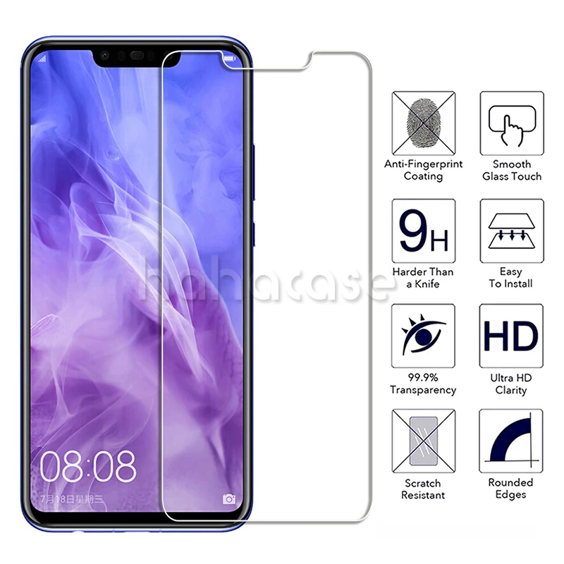 10 шт. 2.5D протектор экрана из закаленного стекла для huawei Y9 Y7 Pro Prime P Smart Plus Enjoy 9 9E 9S 9H Guard с новой упаковкой