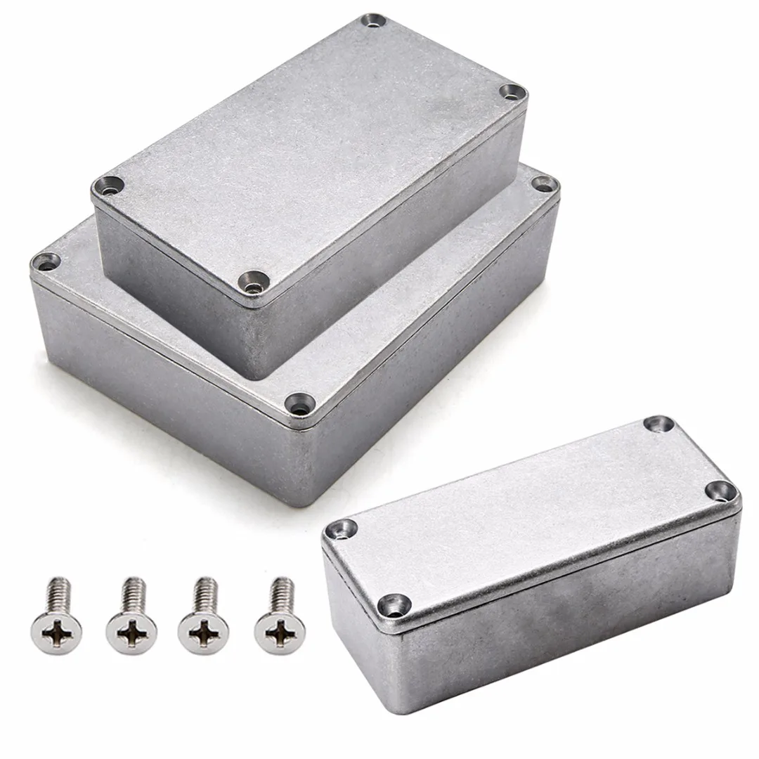 

Silver Aluminium Enclosure Electronic Diecast Stompbox Project Box Sizes 1590A 92x38x31mm/1590B 112x60x31mm/1590BB 120x95x35mm