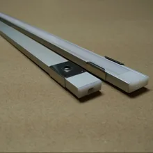 Лидер продаж пункт 500 мм X 16 мм X 6 мм Super Slim встраиваемые Алюминий светодио дный профиль, используя для Светодиодные ленты 0,5 м/шт. 100 шт./лот