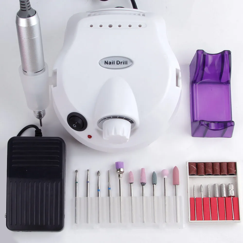 

30000RPM Electric Nail Drill Machine Electric Manicure Machine Drills Accessory Pedicure Kit Nail Drill File Bit Nail Tools