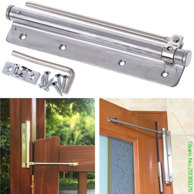 New Stainless Steel Automatic Storm Door Closer Adjustable Fire Rated