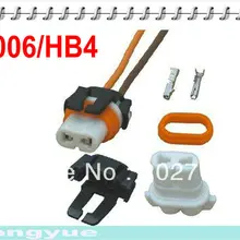 Longyue 2 шт 9006/BH4 женский керамический шаровой разъем для галогенная фара pigtail Разъем Держатель