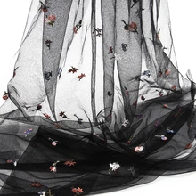 20''*52'' 50*130cm Solid Color Starfish Pattern Lace Fabric,DIY Handmade Materials For Sewing Cloth,1Yc5053