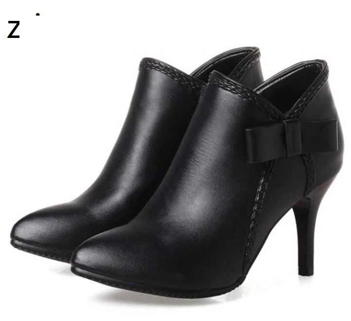 

Wedding Shoes Woman Ladies Plus Size 22-66 Zapatos Mujer Winter Fashion Ankle Boots For Women High Heels Pumps Girls G61166