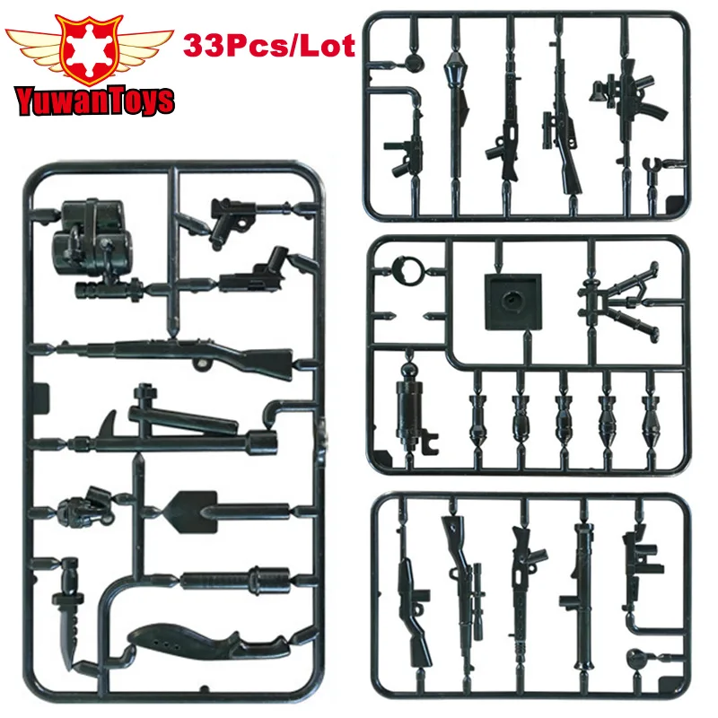 

Military Series Swat Police MOC Weapons Pack Army Brick Arms Weapon For City Police Building Block mini Kids Gift Toys