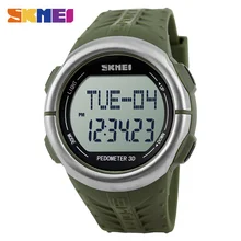 SKMEI de Fréquence Cardiaque Numérique Montres Hommes Mode Casual Électronique LED Montres Alarme Horloge Militaire Montre 1058