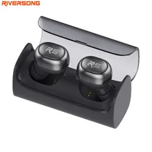 RIVERSONG AirX 2 Airpods Bluetooth Earphones Wireless 3D Stereo Headphones Headset Charging Case Headset for iPhone 7 Android