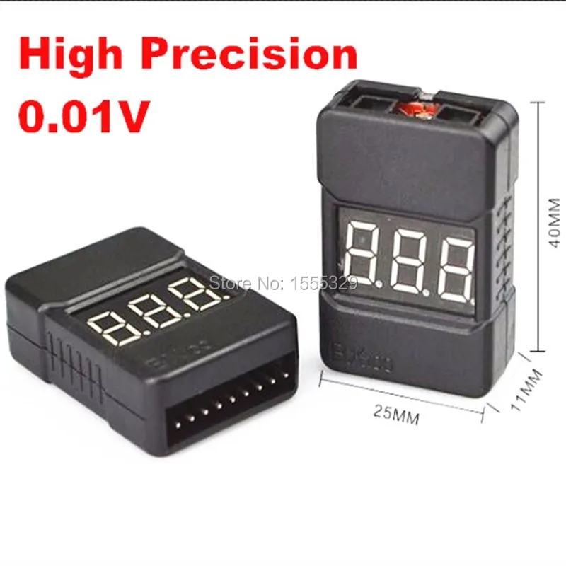

BX100 Voltage Tester Checker LED Low Voltage Alarm Buzzer for 1~8S Lipo Battery Voltmeter for RC Model Airplane boat