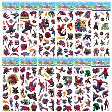 1pcs Avengers Super Heroes End Game Iron Man Spiderman 3D Puffy Bubble Marvel Sticker Kids font