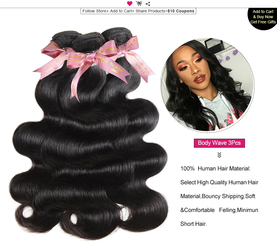 ishow body wave human hair (5)
