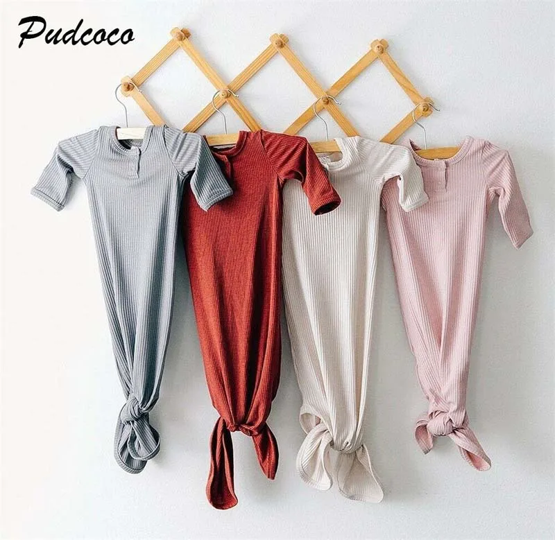 

2019 Brand 2Pcs Newborn Baby Cotton Swaddle Wrap Blanket Sleeping Bag Headband Casual Baby Sleepwear