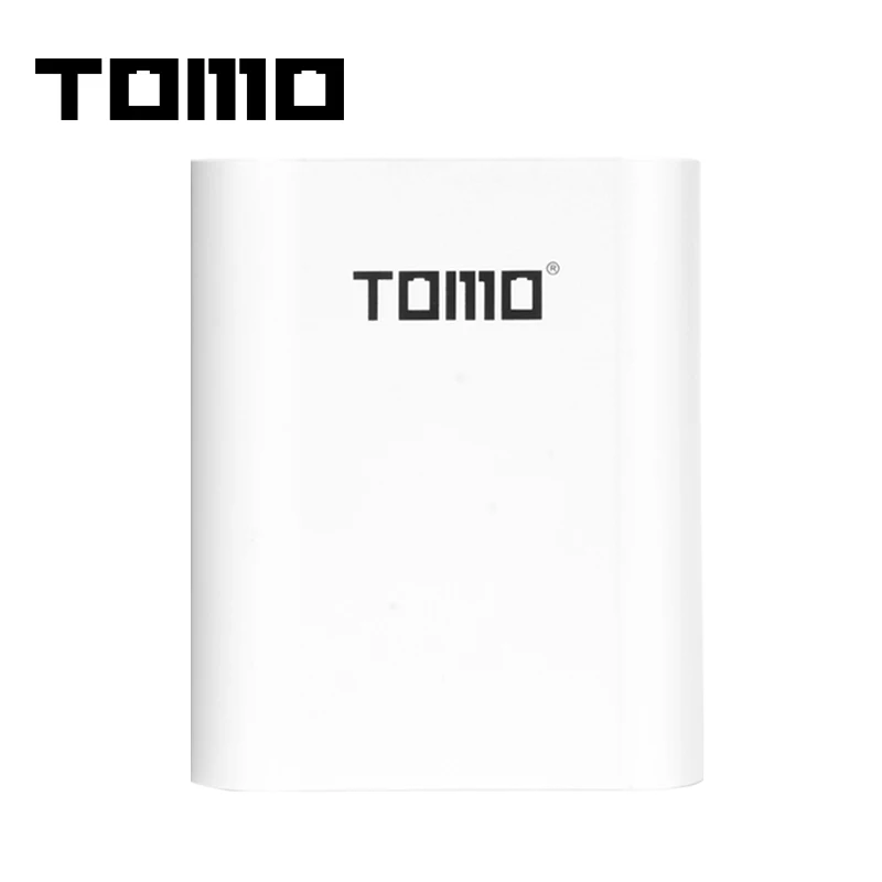 Белый TOMO M4 4x18650 литий-ионный USB интеллектуальное зарядное устройство портативный lcd Мобильный Внешний Аккумулятор Чехол с двумя выходами умная зарядка - Цвет: Белый
