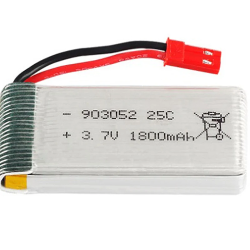 Drone battery3.7V 1200 mA / 3.7V1600 mA / 3.7V1800 mAh/JSTRed plug