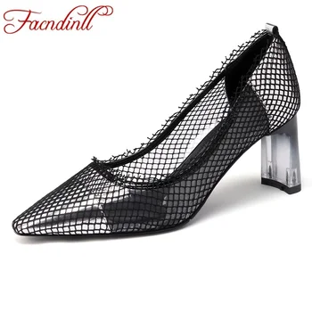 

FACNDINLL new brand 2019 autumn women pumps shoes sexy high heels pointed toe shoes woman dress party office ladies shoes pumps