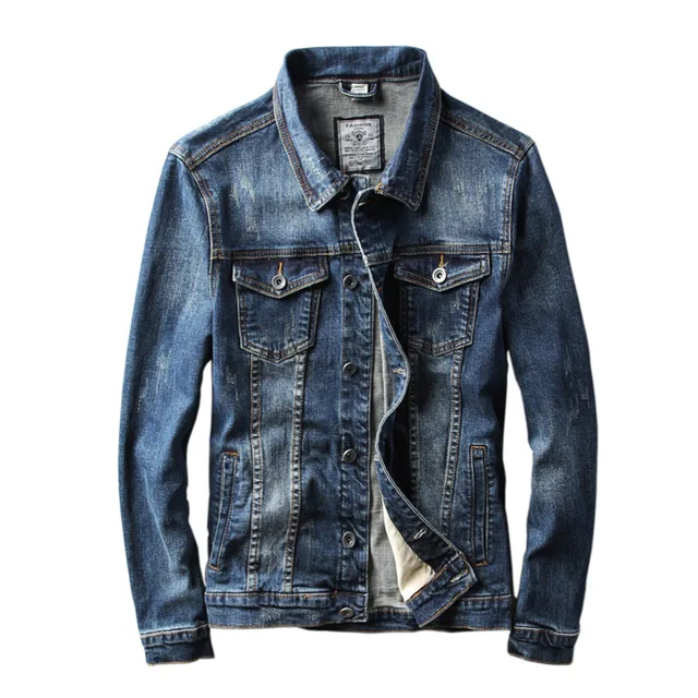mens denim baseball jacket