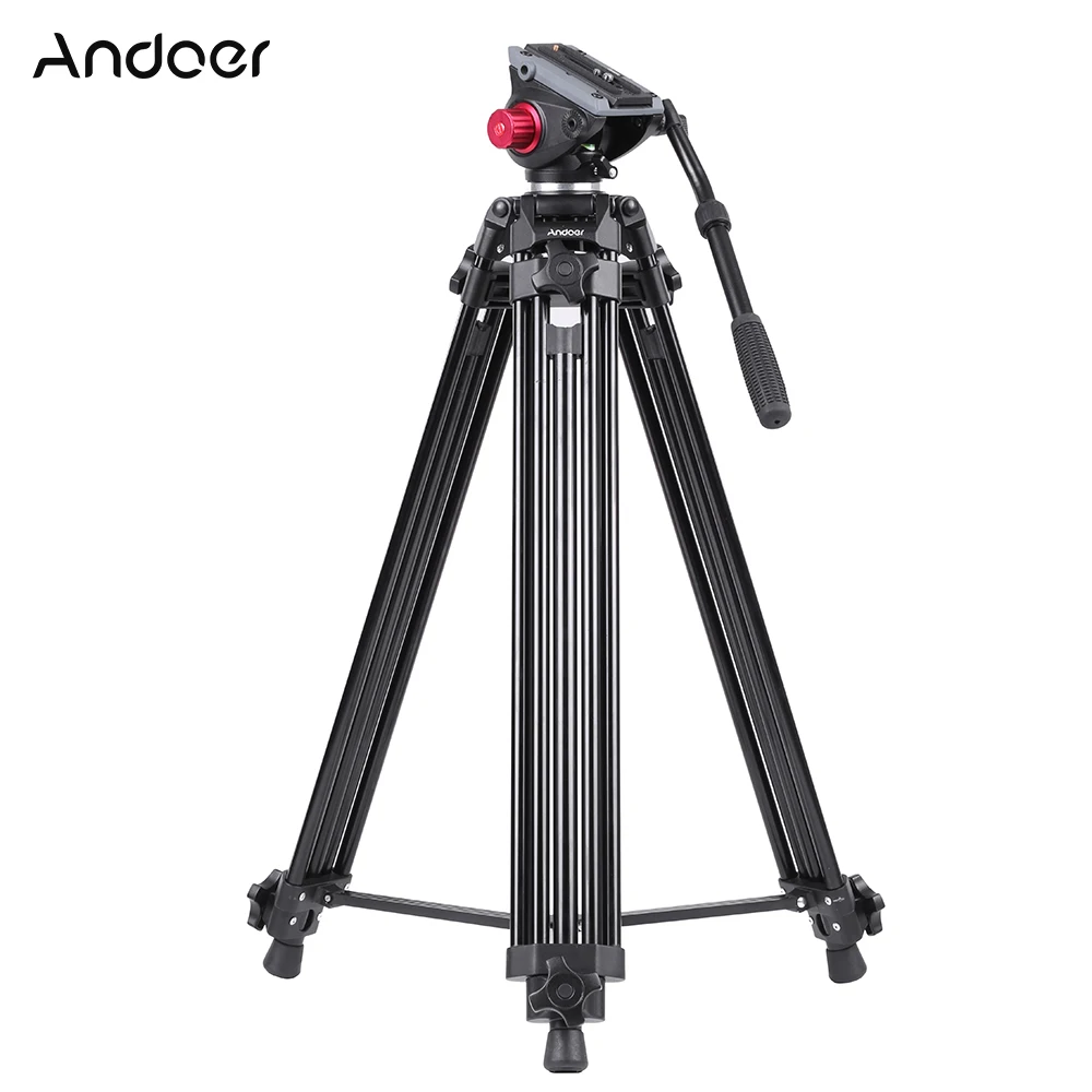 Andoer Professional Aluminum Alloy Camera Video Tripod for Canon Nikon