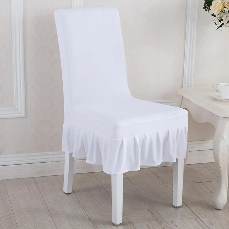 4Pcs/Lot Chair Covers Spandex Stretch Wedding Party Chair Covers Dining Chair Seat Covers Slipcovers Protector Housse de Chaise