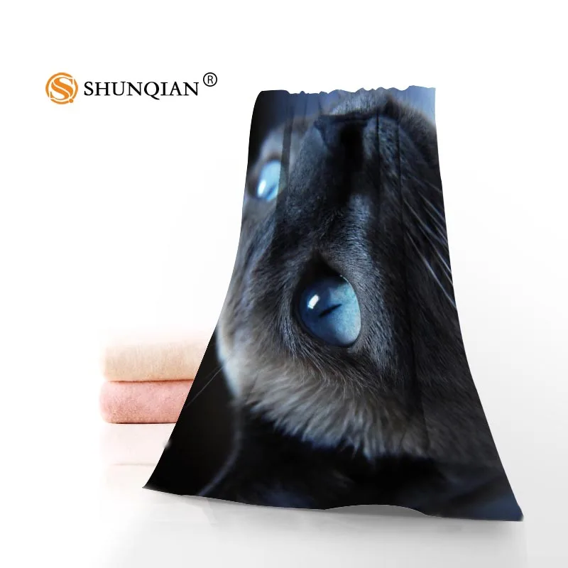 Животное кошка полотенце s на заказ Ваше печатное полотенце из микрофибры Спорт Путешествия сушка банное полотенце s 70x140 см 35x75 см - Цвет: 9