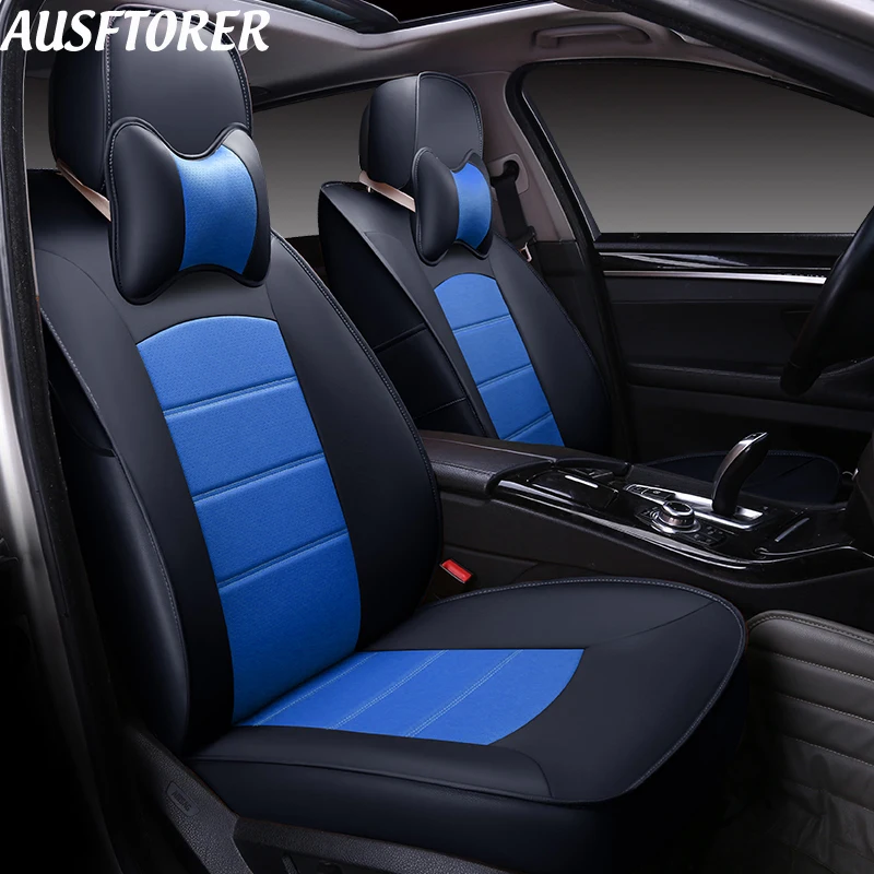AUSFTORER Cowhide Cover Seat Car for Acura RDX Automotive Leather Seat
