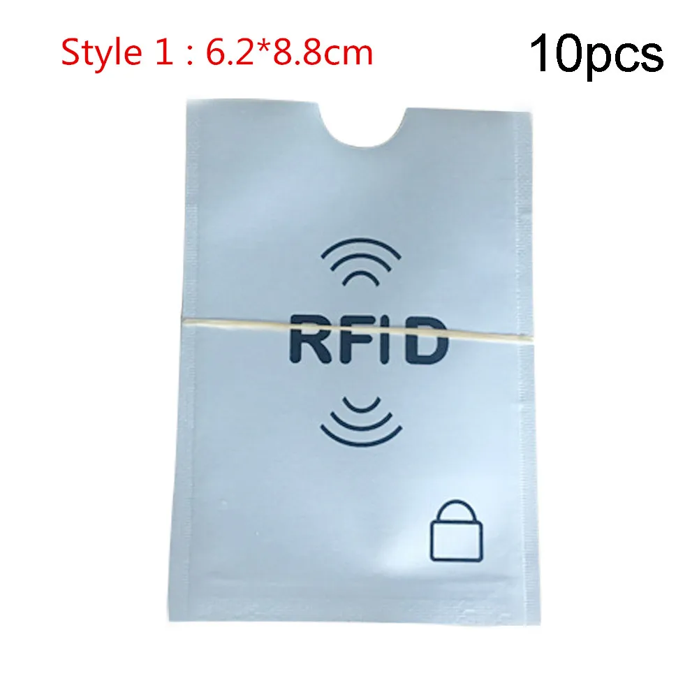 10 шт./лот Прочный Удобный держатель для Карт RFID Pro защитный чехол для паспорта Ультратонкий алюминиевый - Цвет: Style 1