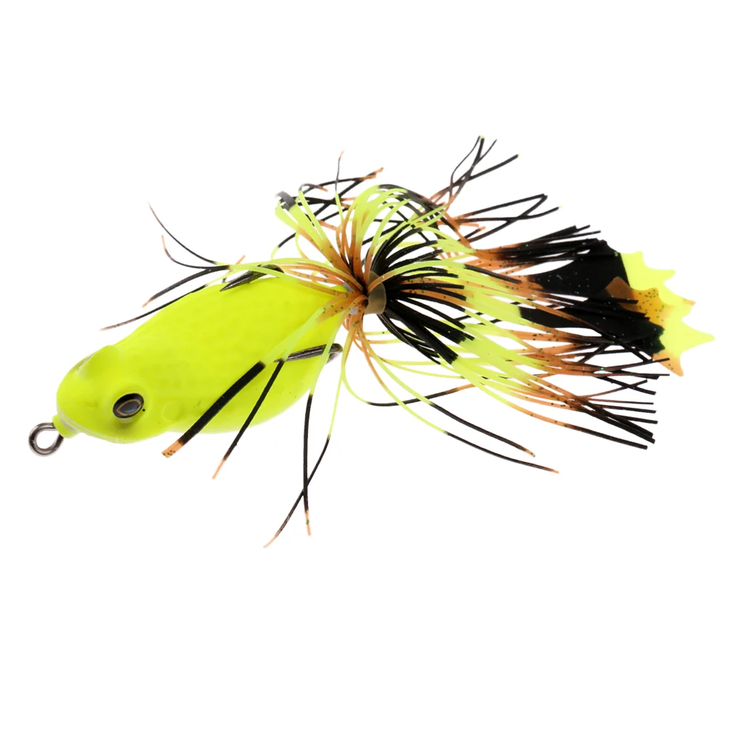 3D Frog Soft Fishing Lure Bait Floating Crankbaits Bass Pike Perch Catfish Snakehead Topwater Hollow Body Artificial Lures
