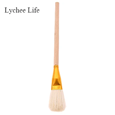 Lychee Life Чистящая деревянная ручка Diy кисть для рисования профессиональный цветной горшок аксессуары для рисования - Цвет: 02