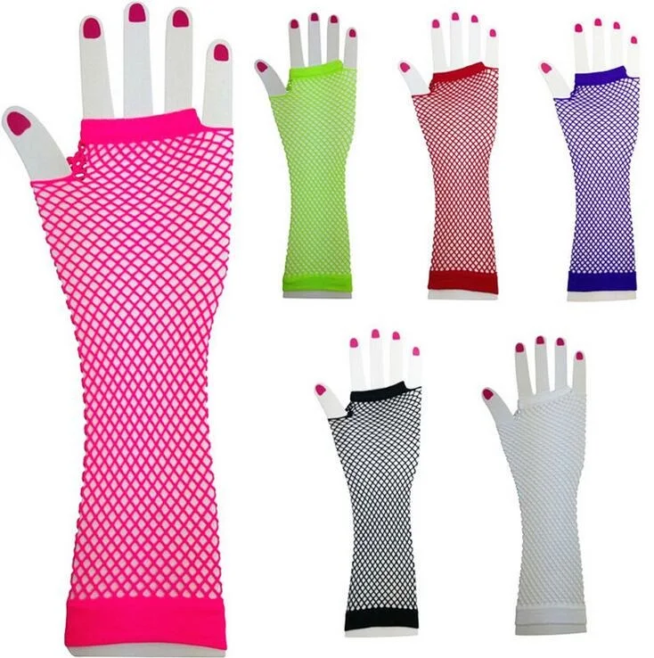 half finger long net Fishing net glovesin Women's Gloves from Apparel