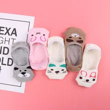 5 пара/лот, летние хлопковые тонкие классные женские лодочные носки с рисунками животных, милые кавайные носки для девочек, Новые забавные носки