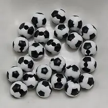 200 черный и белый цвет акриловый футбольный мяч Круглые бусины 8 мм