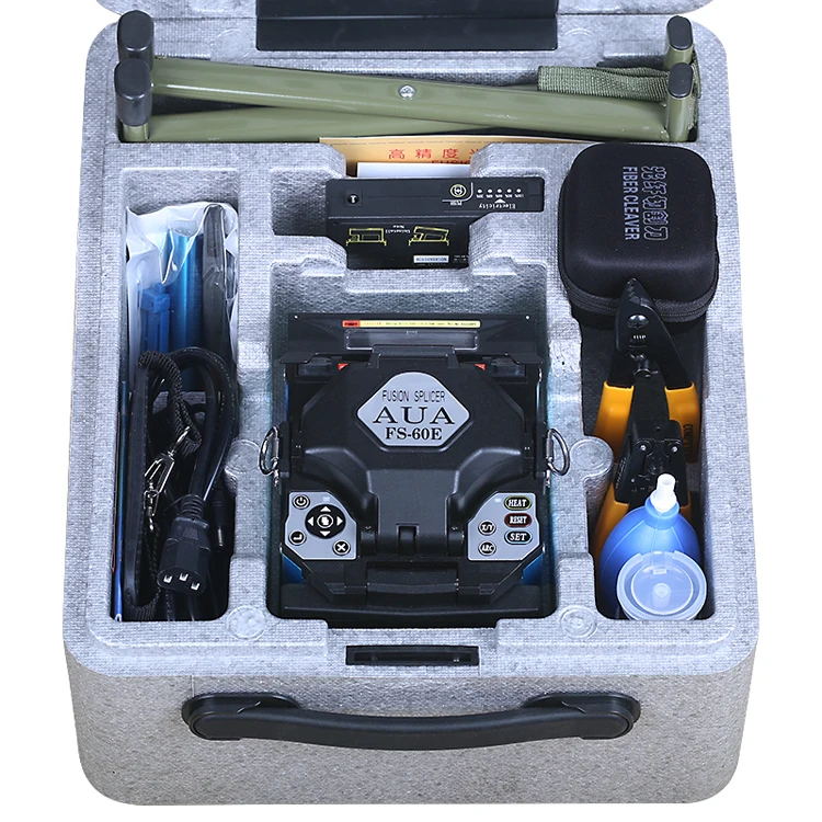FS-60E Optical Fiber Fusion Splicer FTTH Fiber Optic Welder Splicing Machine  (1)