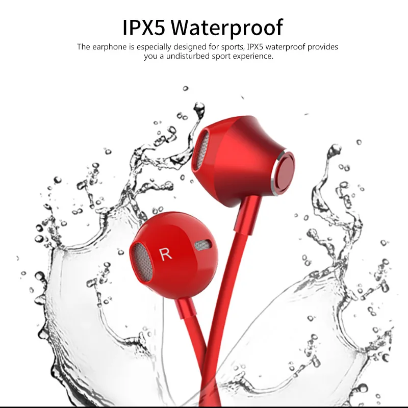 Водонепроницаемая IPX5 Flex 2 проводные наушники Bluetooth 5 0 90 мАч батарея Спортивная