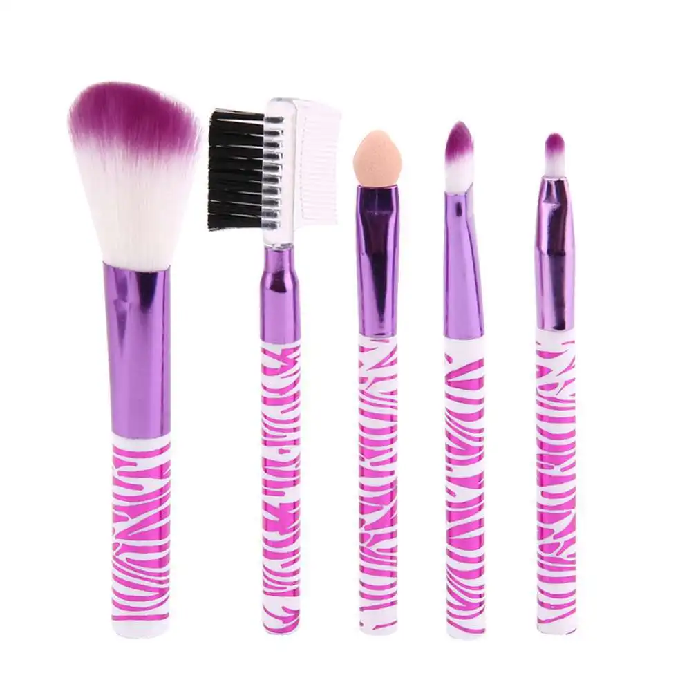 5pcs/Set Purple Eye Makeup Brushes Professional Persoanl Women
