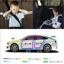 4 м/лот D Тип Z Тип P Тип Шум изоляционная резина пены звукоизоляции автомобиль звукоизолирующий капюшон Средства для укладки волос