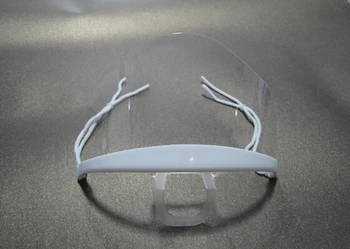 

100pcs transparent masks food dedicated Anti-fog smile plastic kitchen chef food hotels restaurants masks