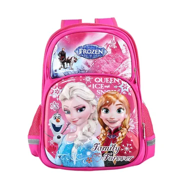 

Disney 3D cartoon frozen Princess children's backpack 3-6 grade primary school bag boys girls lightweight ridge mini backpack