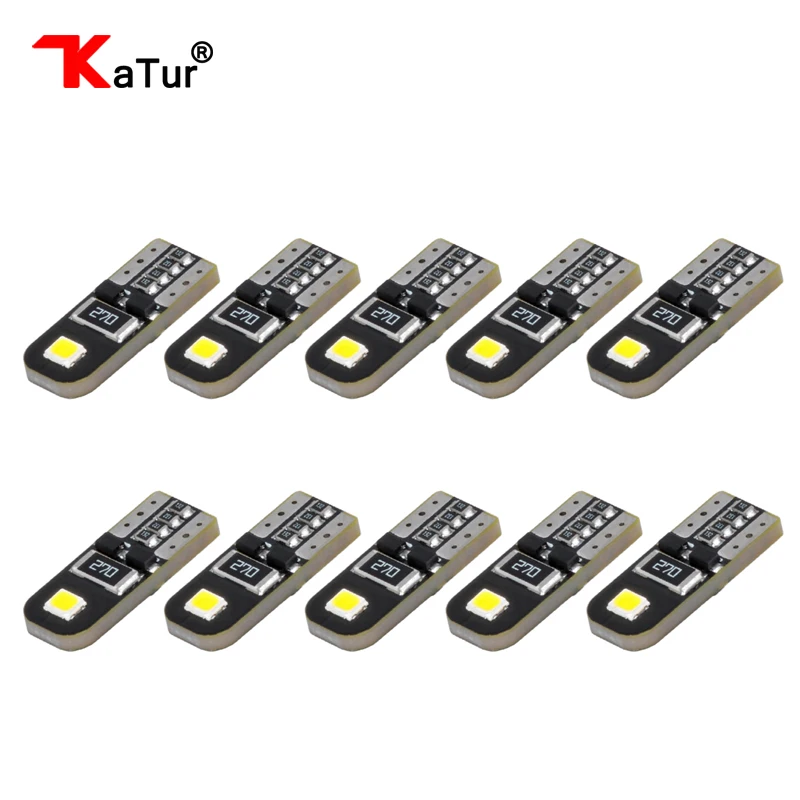 Katur 10 шт. T10 Led W5W лампы(168 194 2825) люменов маленький размер 3030 чип галогенная лампа repalcement