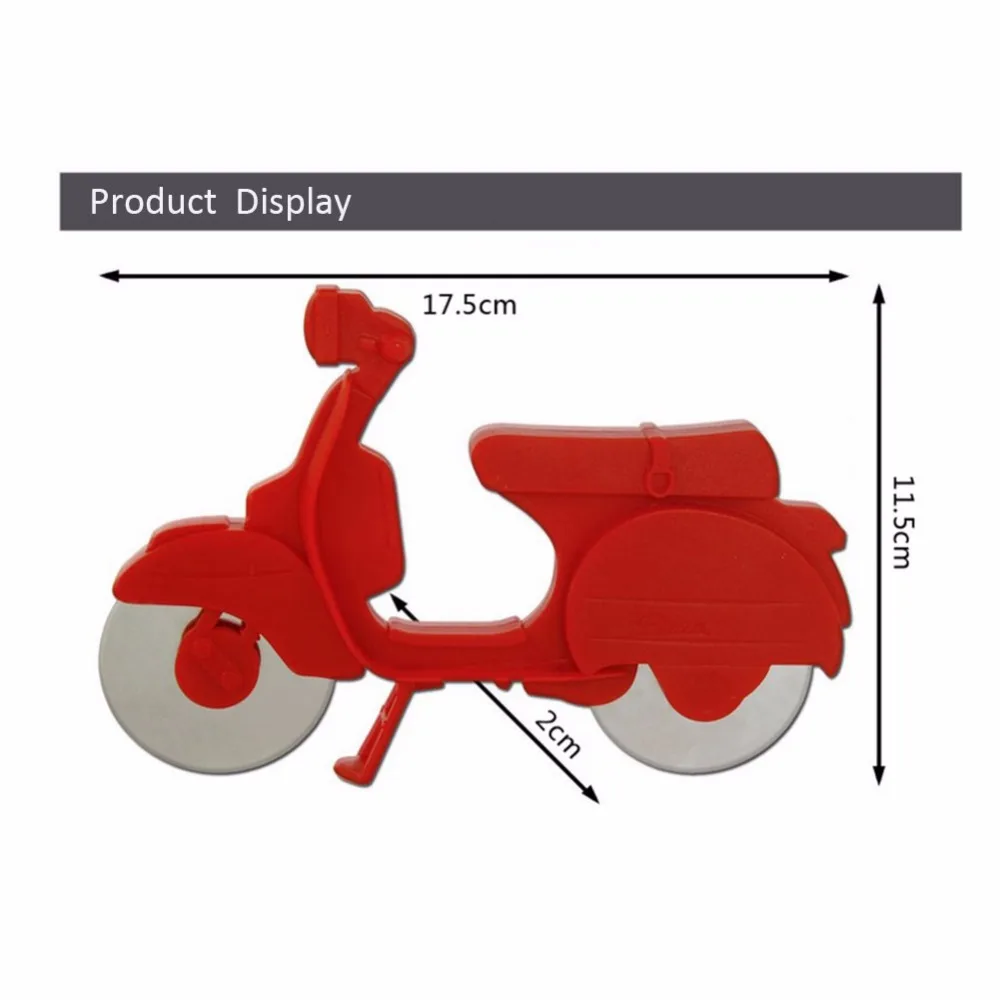 Dehomy 1 шт. Горячая мотоцикл резак для пиццы кухонные ножи кухонные аксессуары для пиццы колеса инструмент из нержавеющей стали случайный цвет