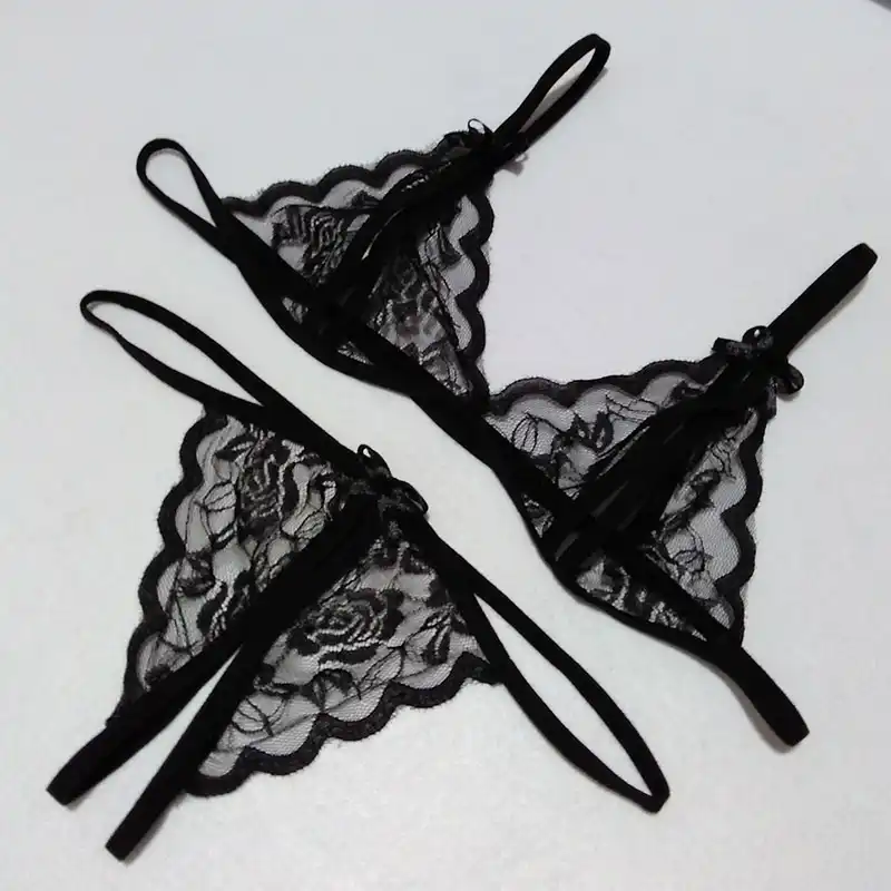 800px x 800px - 2pc/set Lace Women Sexy Lingerie Exotic Accessories Butt ...