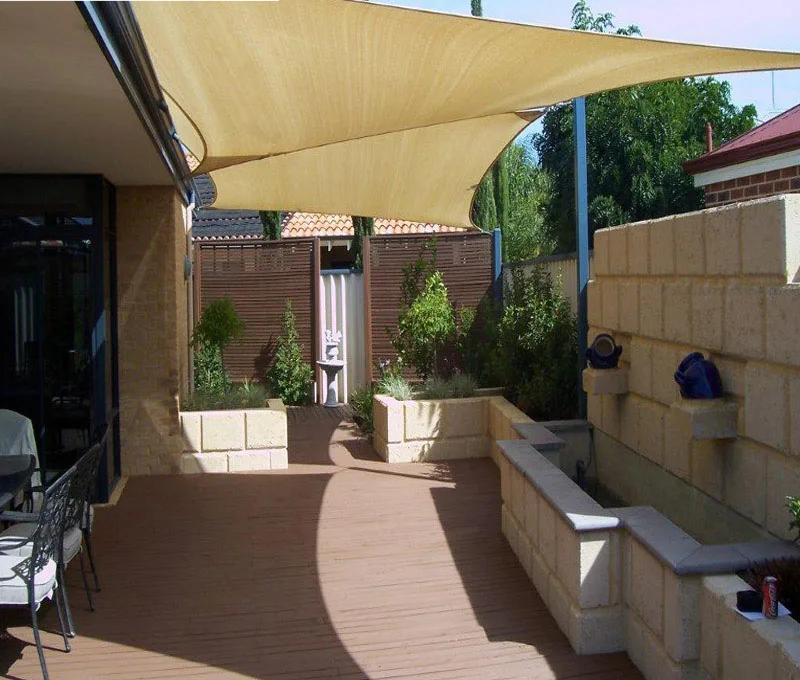 

DANCHEL 4x6 HDPE Sun Shade Sail in Arc edge design Combination Shade Net with free ropes for Garden Patio Shade