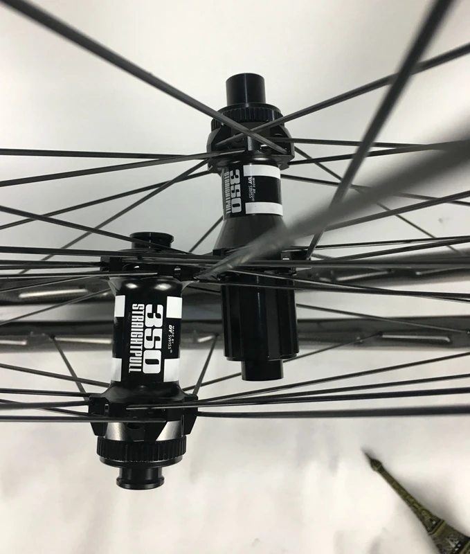 Cheap 45mm Disc Brake carbon wheels Wavy non Dimple no brake surface DT35o hubs road bike wheelset Tubeless ready 5