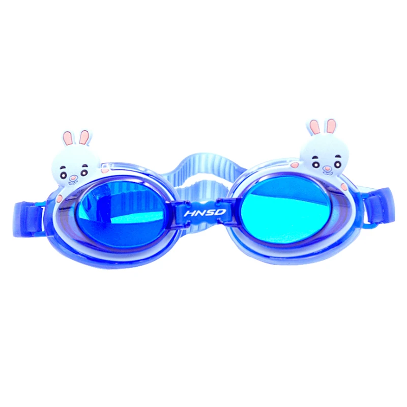 HNSD Children Kids Waterproof Silicone Anti Fog Swimming Glasses Goggles Eyewear Eyeglasses Blue Rabbit | Спорт и развлечения