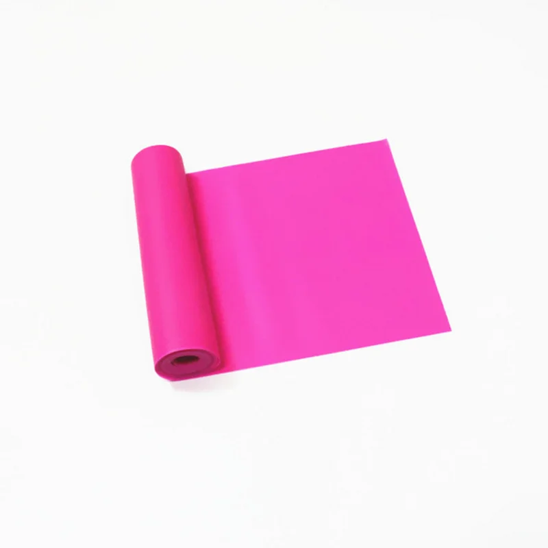Эластичная эластичная резинка для йоги, пилатеса, растягивающаяся, для упражнений, для рук, ног, для фитнеса, кроссфита, йоги, эластичная лента, 1,5 м - Цвет: Розовый