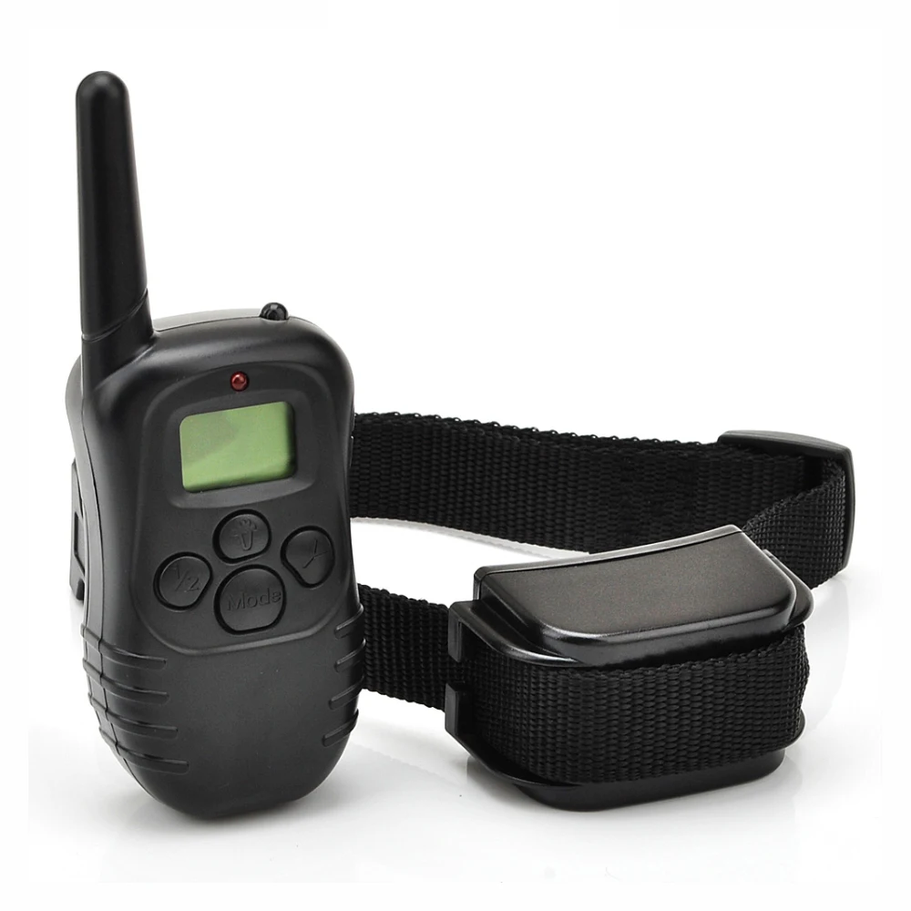 300M Remote Control Dog Bark Collar Rechargeable And Rainproof 100 Levels Vibration Shock